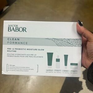 Dr Babor Clean Formance moisture flow skincare routine boxed set
